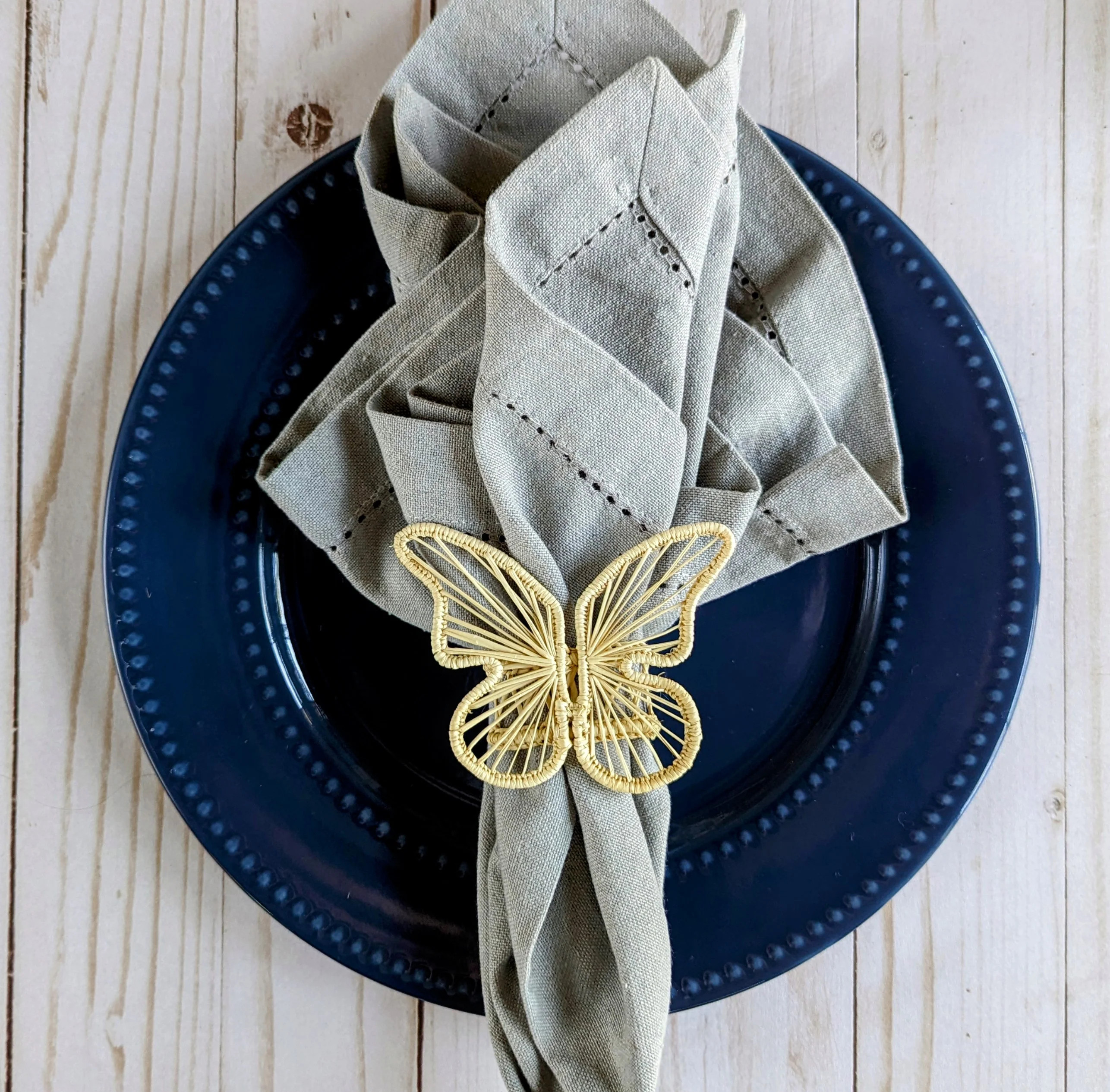 Butterfly Woven Napkin Ring | Macondo Forever