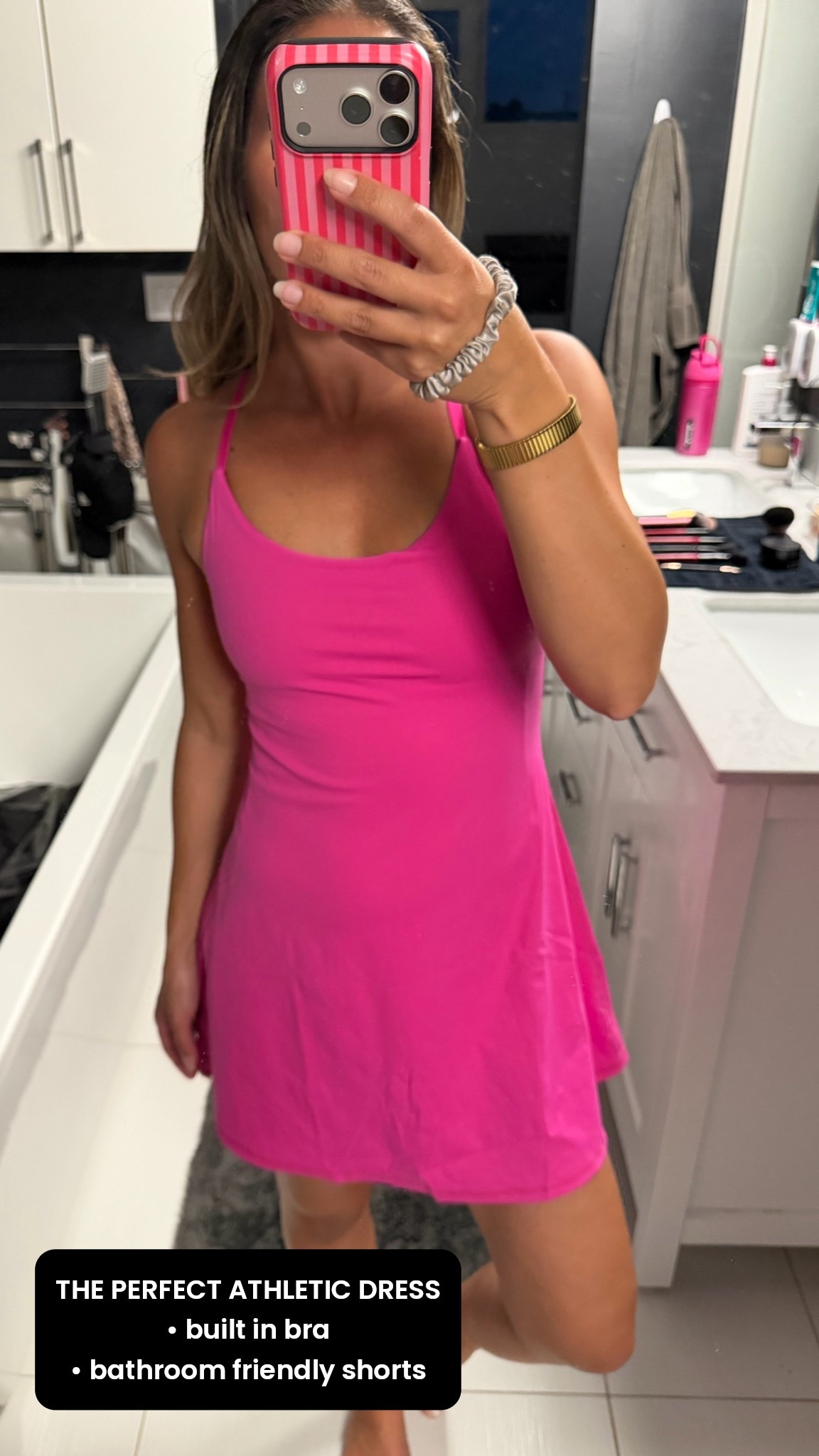 The perfect athletic dress with a built in bra and bathroom friendly shorts.

#LTKmomlife #LTKfitnessgoals #LTKActive