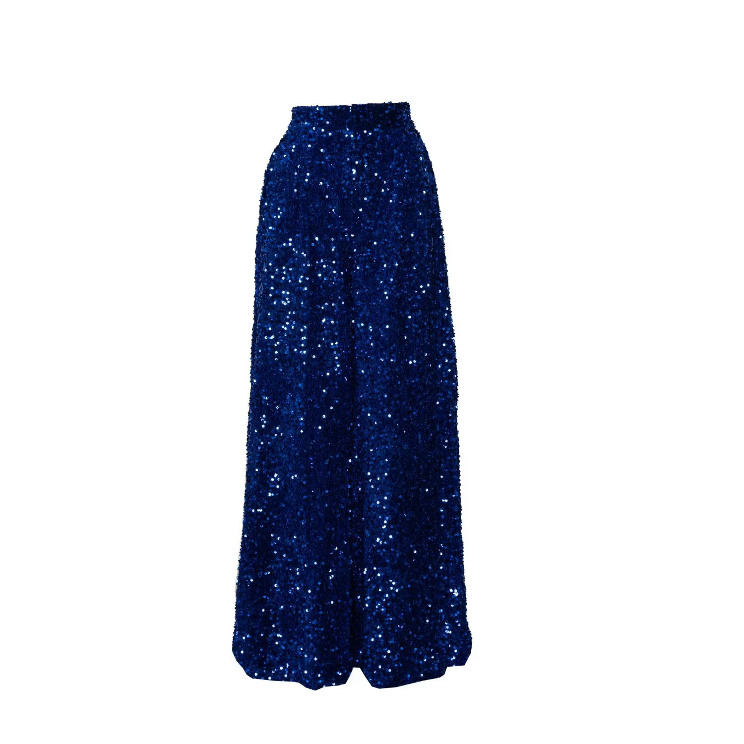 Liza Sequin Pants In Sapphire | Wolf & Badger