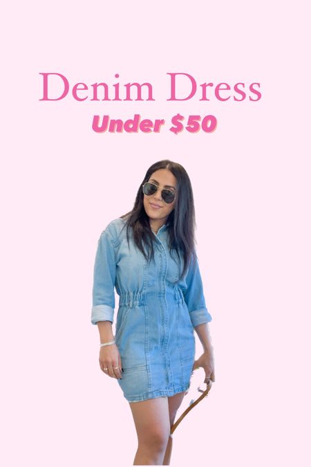 Denim dress under $50 from target

Mom life, mom style, outfit of the day

#LTKbeauty #LTKSeasonal #LTKfindsunder50
