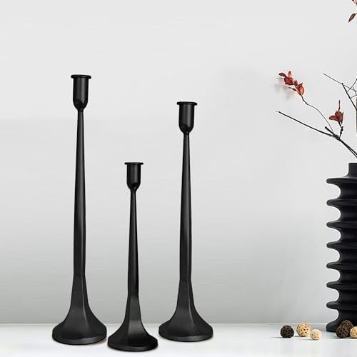 Set of 3 Candle Holders for Taper Candles–Candlestick Holders for 3/4" Candles,12" 14" 15.5" Ta... | Amazon (CA)