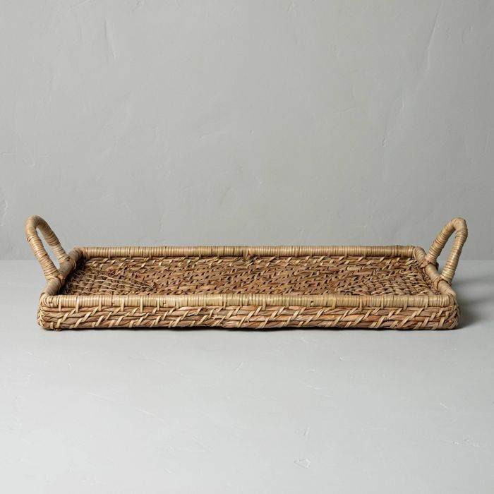 Woven Rectangular Serve Tray with Handles - Hearth &#38; Hand&#8482; with Magnolia | Target