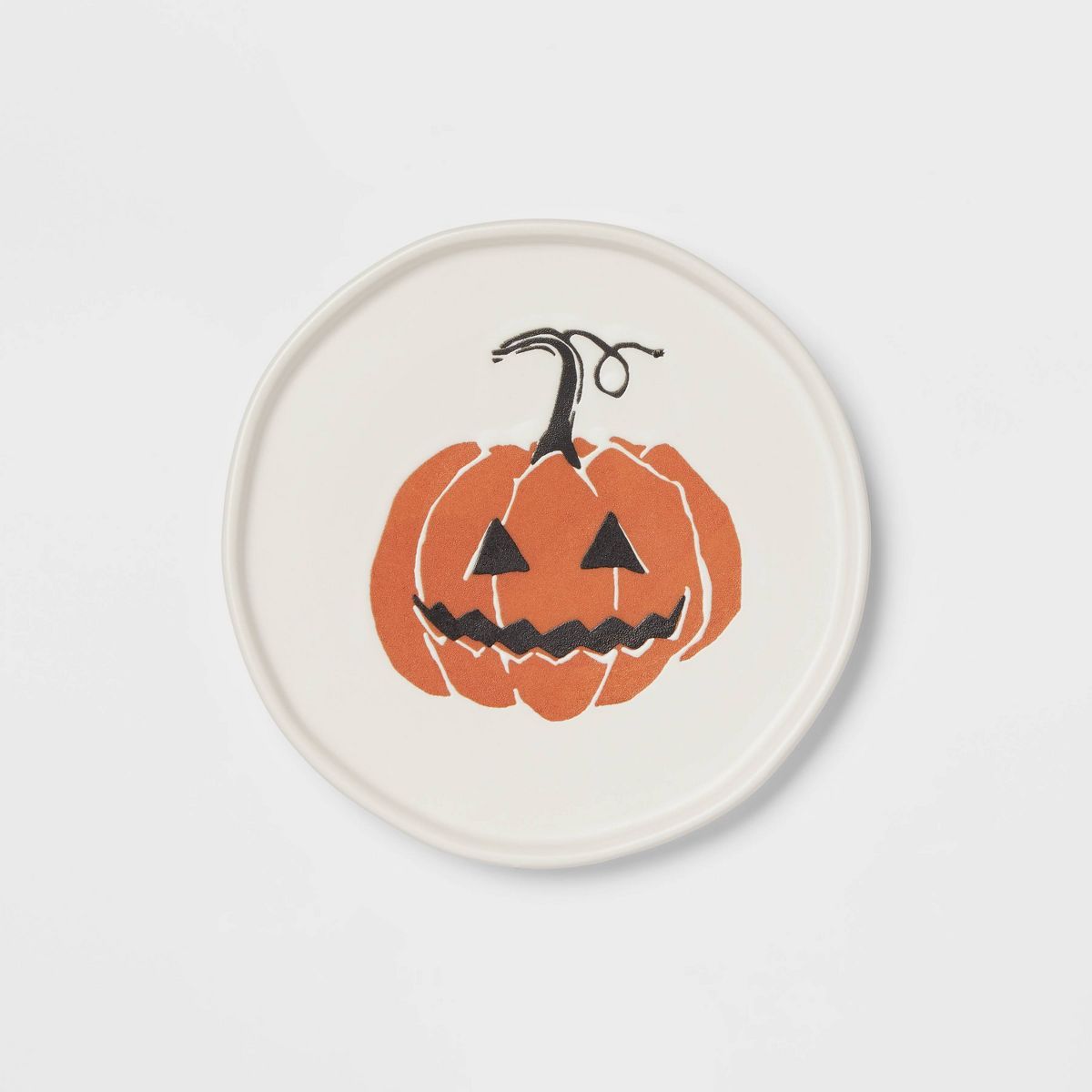 Halloween Pumpkin Stoneware Appetizer Plate - Threshold™ | Target