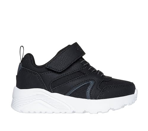 SKECHERS Boy's Uno Lite-Echo Surge Sneaker, Black/White, 5 Toddler | Amazon (US)