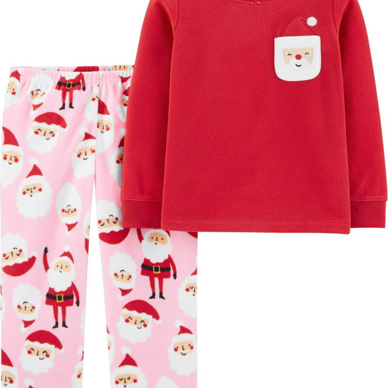 2-Piece Christmas Santa Fleece PJs | Carter's