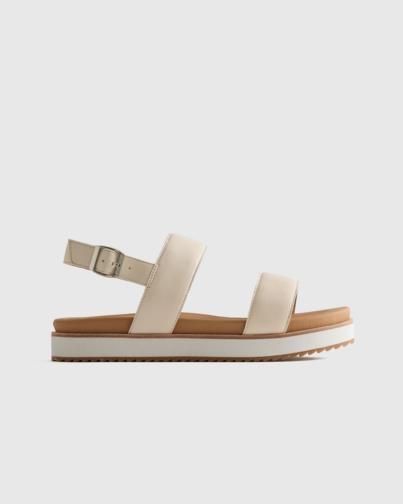 Italian Leather Water Repellent Platform Sandal | Quince