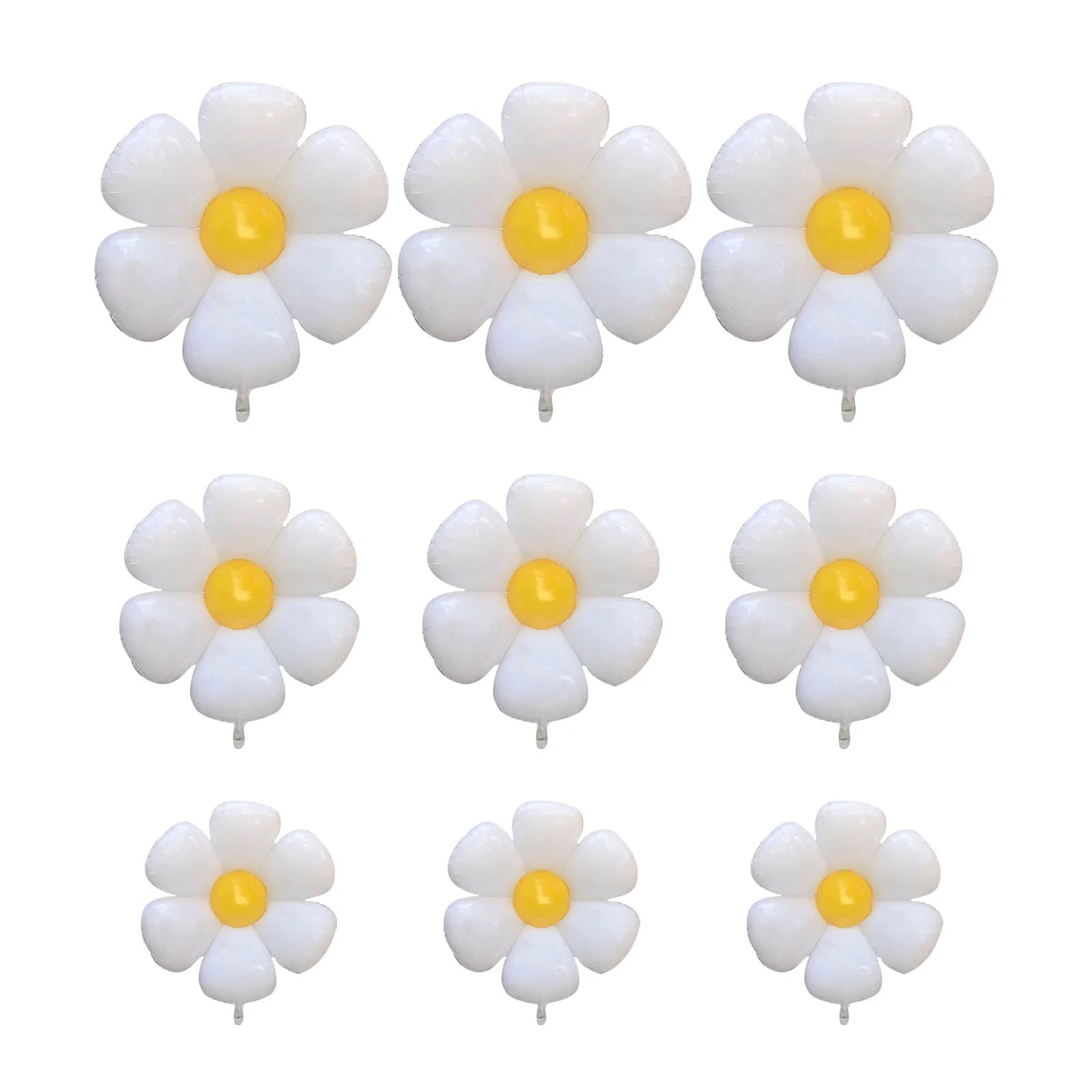 Daisy Balloons 9PCS | Foil Balloons | Daisy Flower Balloons Party Decorations For Daisy Theme Bir... | Walmart (US)