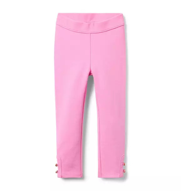 Button Cuff Ponte Pant | Janie and Jack