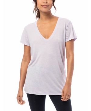 Alternative Apparel Slinky Jersey Women's V-Neck T-Shirt | Macys (US)