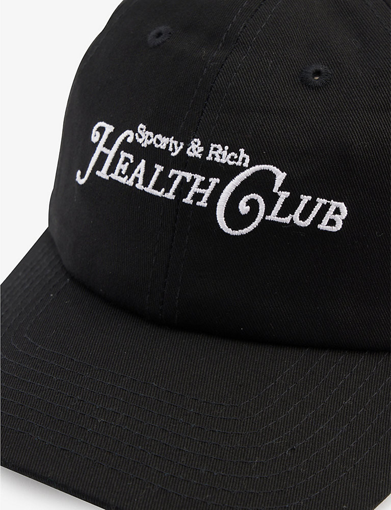 SPORTY & RICH Rizzoli brand-embroidered cotton baseball cap | Selfridges