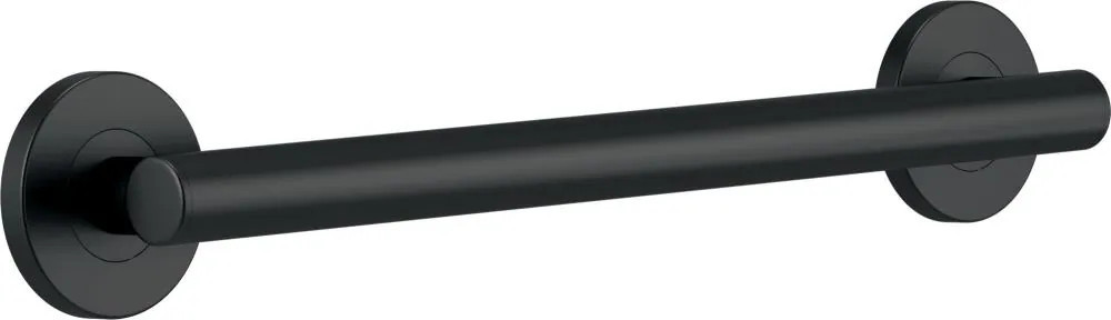 Delta Contemporary 18-in Matte Black Wall Mount ADA Compliant Grab Bar (450-lb Weight Capacity) Stainless Steel | 41818-BL | Lowe's