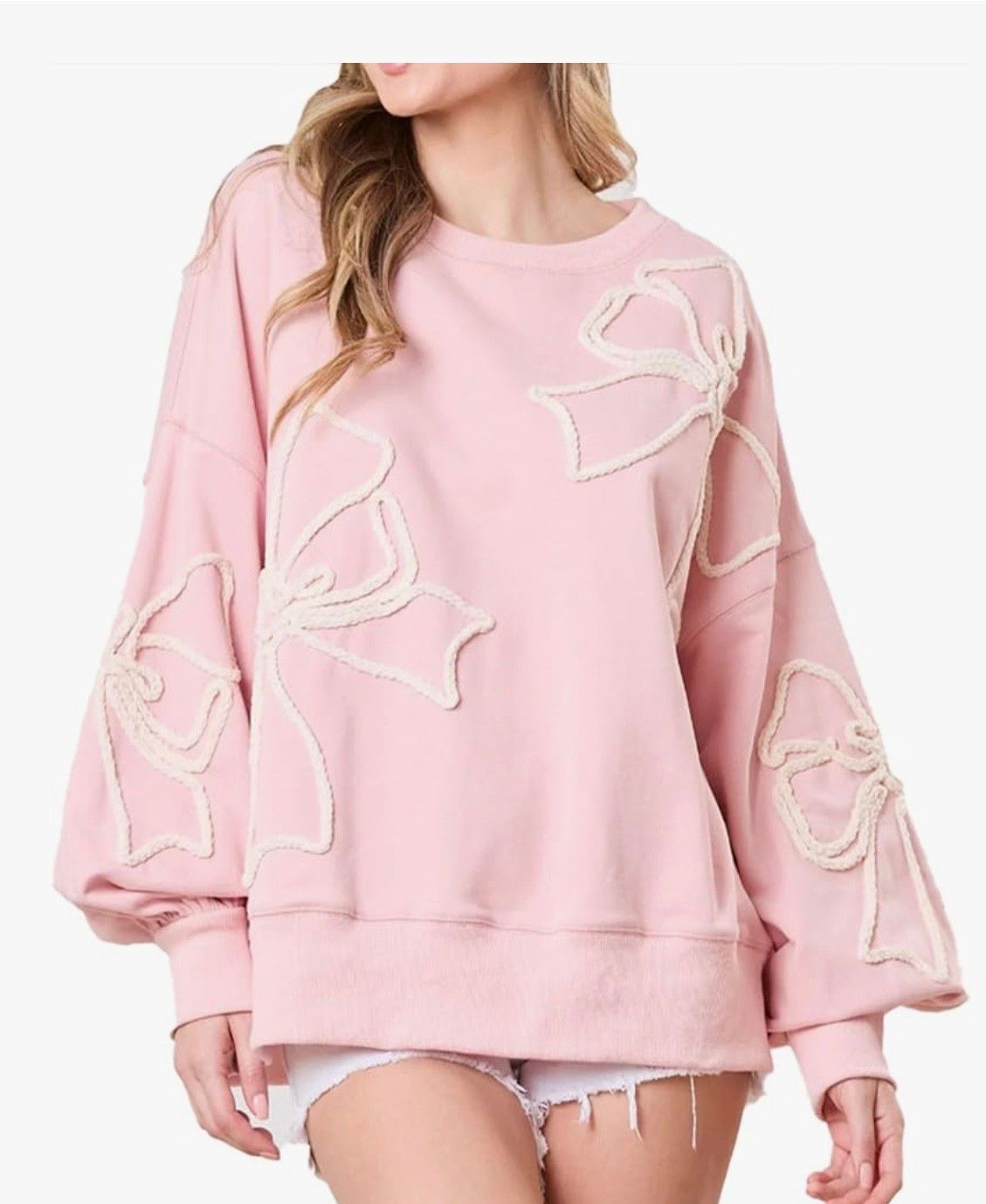 🚨🔥Bow sweatshirt 

#LTKSeasonal #LTKFindsUnder50 #LTKHoliday