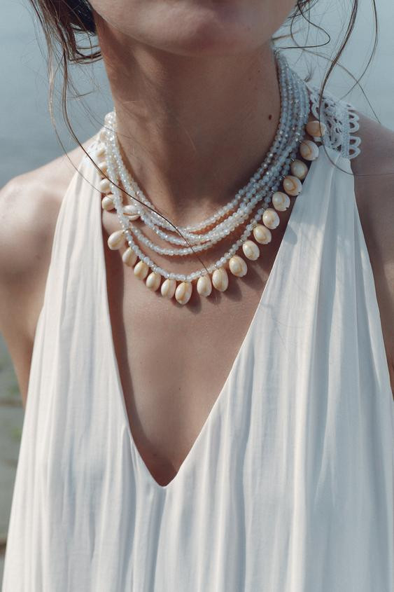 SHELL SHINE NECKLACE | Zara UK