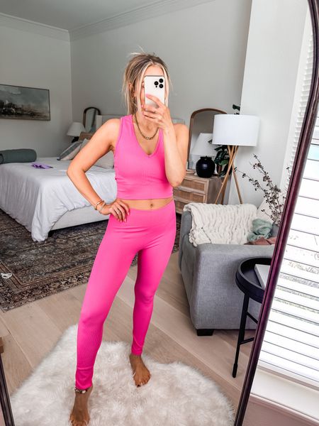 Loving this hot pink Walmart workout set! 

Athleisure / workout wear / Walmart finds 

#LTKunder50 #LTKstyletip #LTKfit