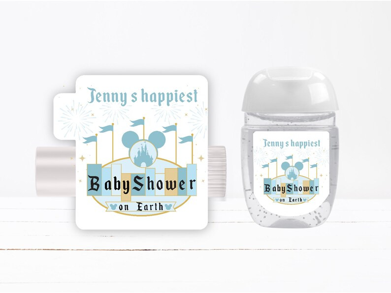 Happiest Birthday Baby Bridal Shower on Earth Disneyland Castle Inspired Filled Lip Balms Chap St... | Etsy (US)