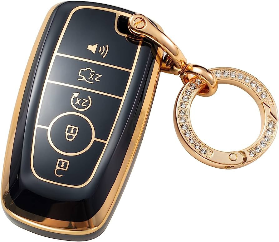 CAJISU Key Fob Cover Compatible with Ford Escape Expedition Explorer F-150 F-250 F-350 F-450 F-55... | Amazon (US)
