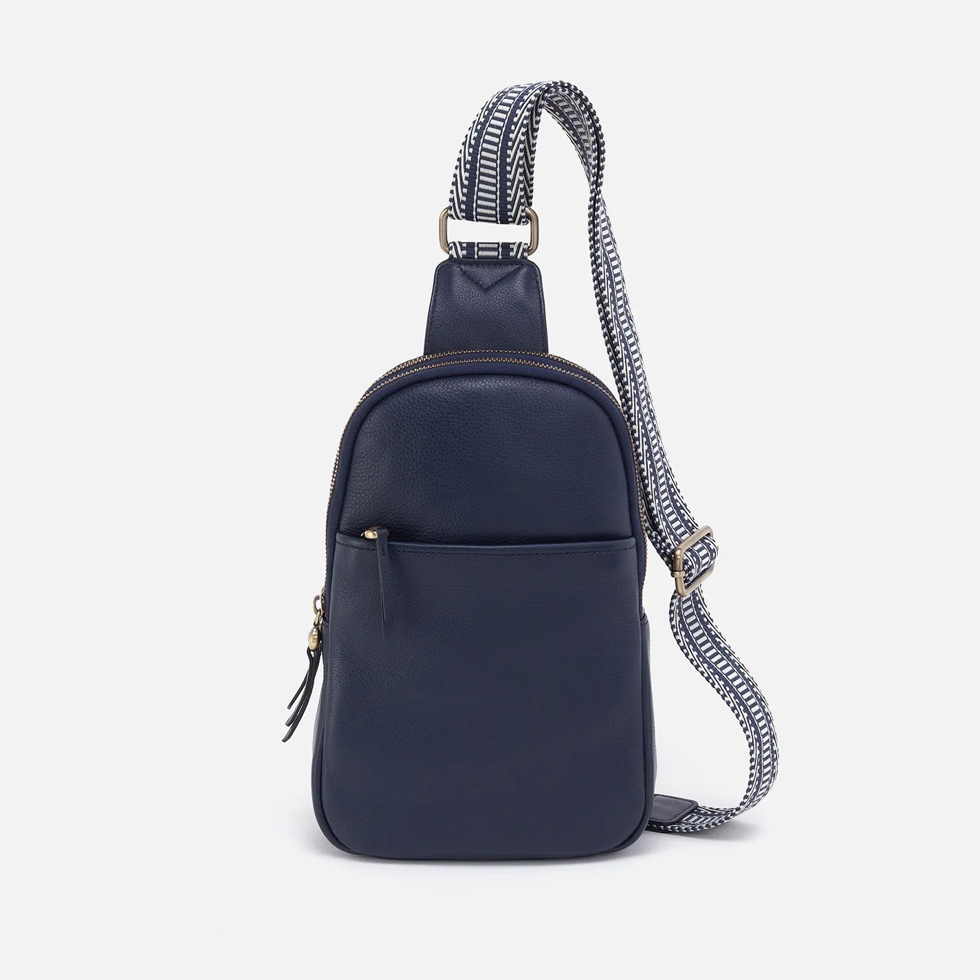 Cass Sling in Pebbled Leather - Sapphire | HOBO Bags