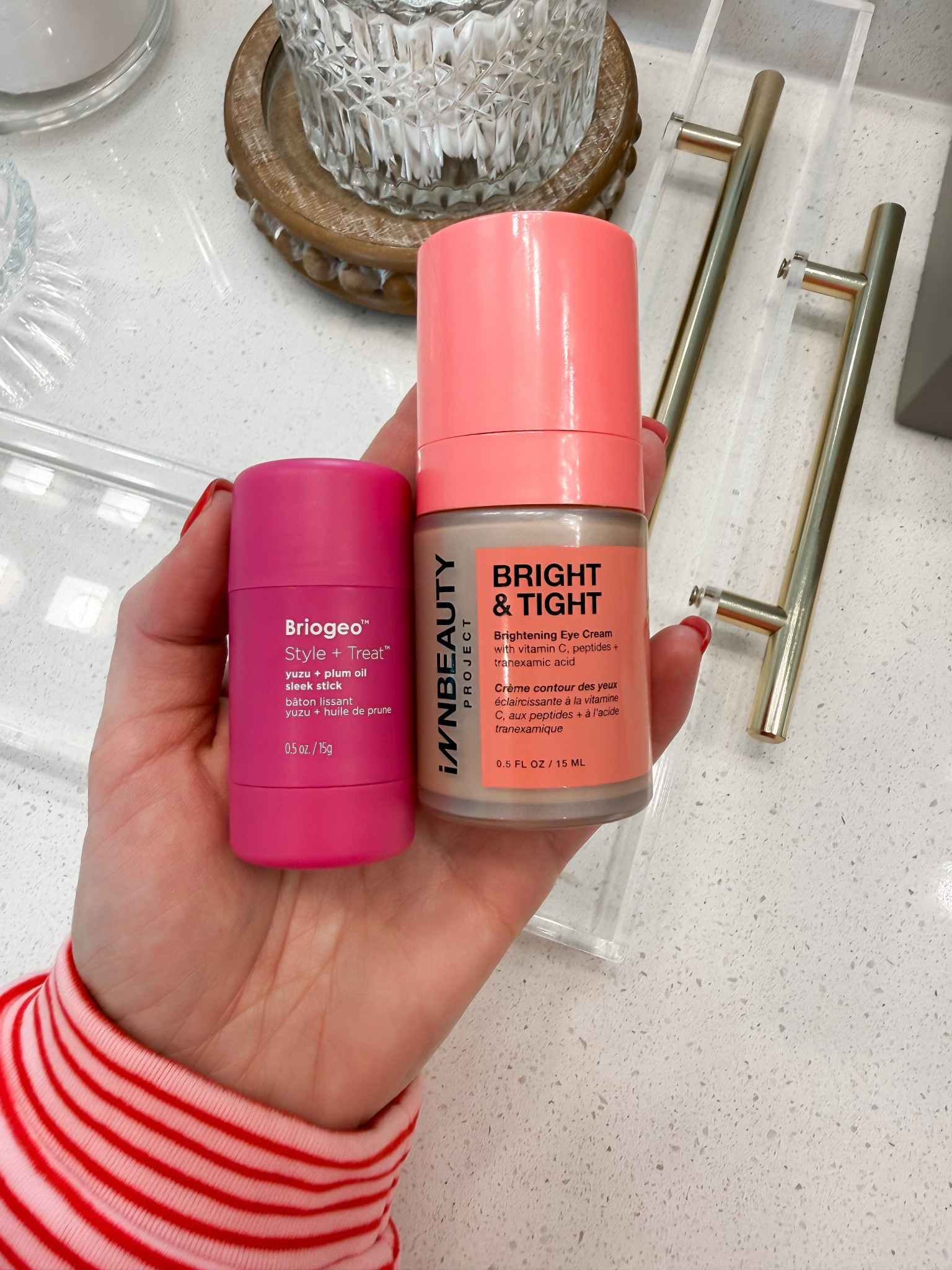 Tired moms survival must-haves! Love this Bright & Tight eye cream that brings my eyes to life on those sleepless days and this hair wax stick is the BEST for days when you don’t have time or feel like washing your hair and just want a slick back pony or bun! 

#LTKselfcare #LTKmomlife #LTKFindsUnder100
