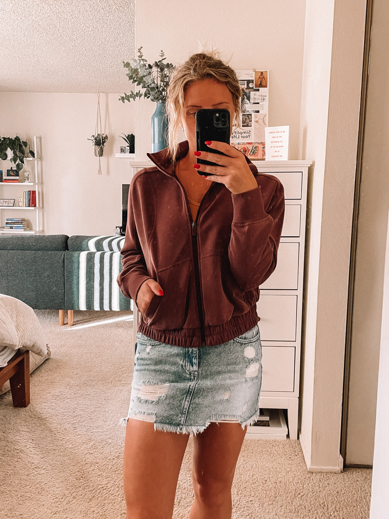 Buttery smooth fabric - wearing “red merlot” size 4