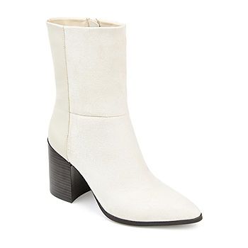 Journee Collection Womens Sharlie Booties Stacked Heel | JCPenney