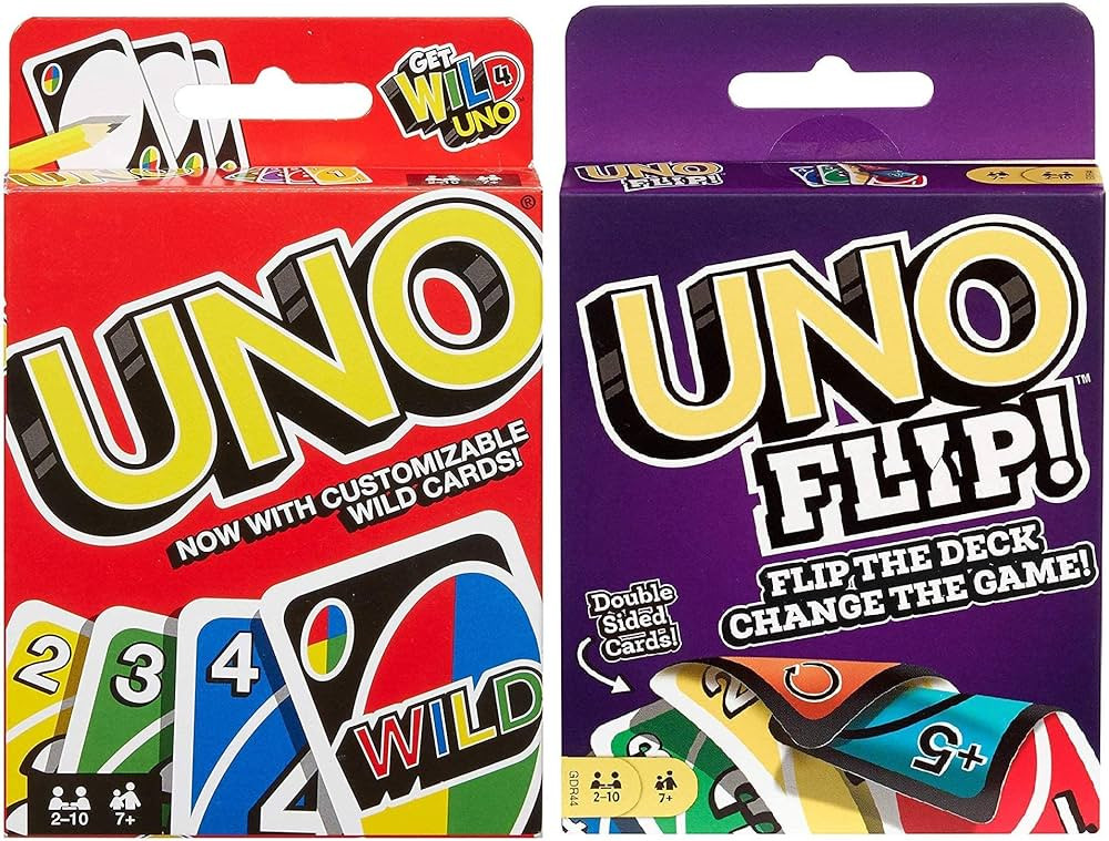 Mattel Uno Original and Uno Flip Card Games, Combo Pack of 2 | Amazon (US)
