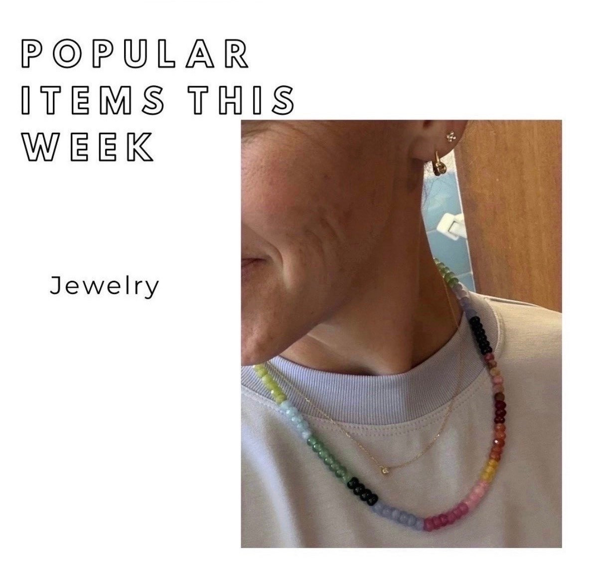 Some of my favorite jewelry pieces 


#beadednecklace #solitaire #athleta #springsweatshirt #athleisure #amazon #under25 #budgetfriendly #giftforher #giftidea #knotearrings #hoopearrings @Etsy      @Quince 

#LTKOver40 #LTKU #LTKSaleAlert