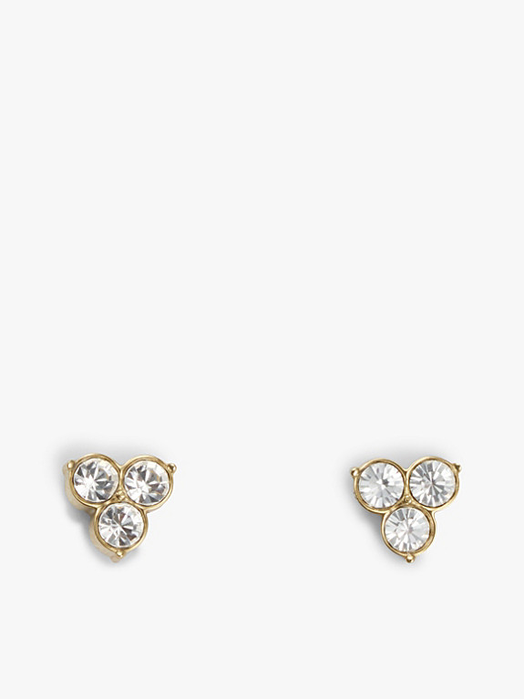Gold-Plated Crystal Stud Earrings | Tommy Hilfiger UK