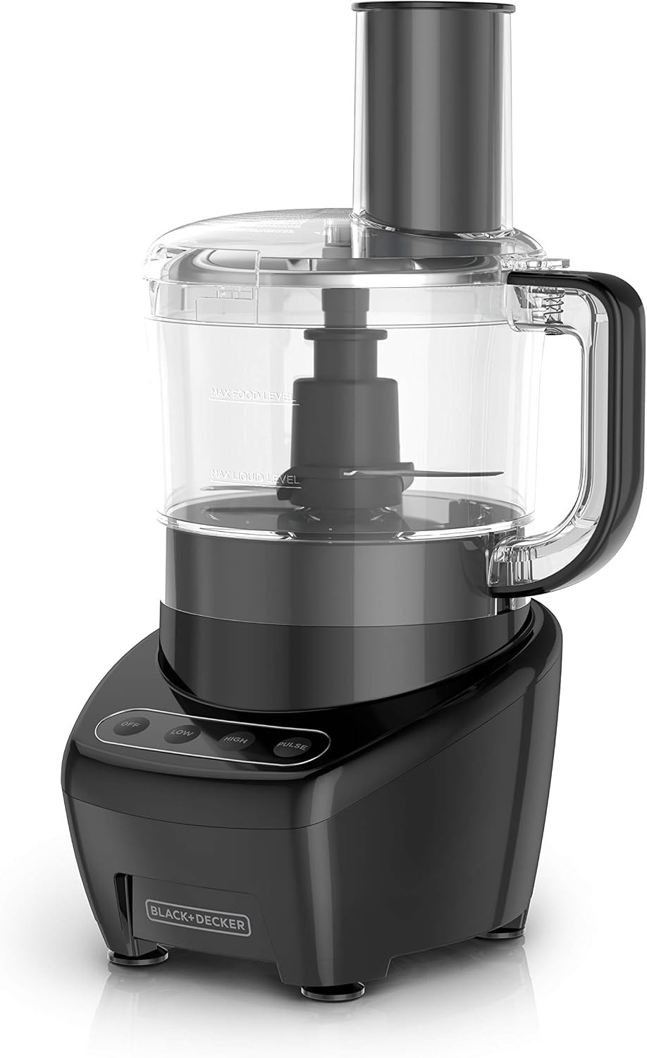 BLACK+DECKER Food Processor and Vegetable Chopper, Stainless Steel Blade, 8-Cup Capacity, 450W Power with Attachments to Shred, Slice, Mince, Grind, and Puree | Amazon (US)