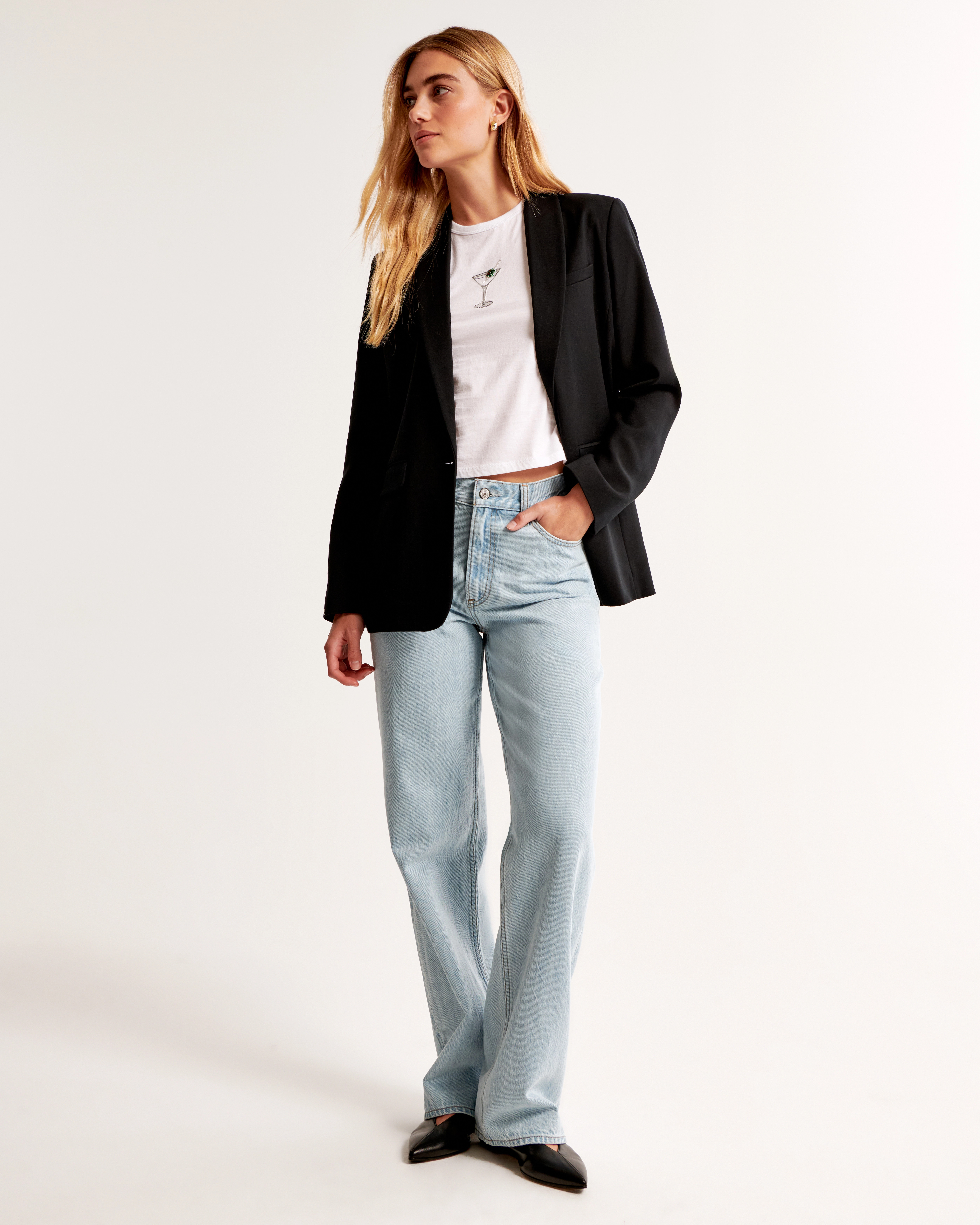 High Rise Loose Jean | Abercrombie & Fitch (US)