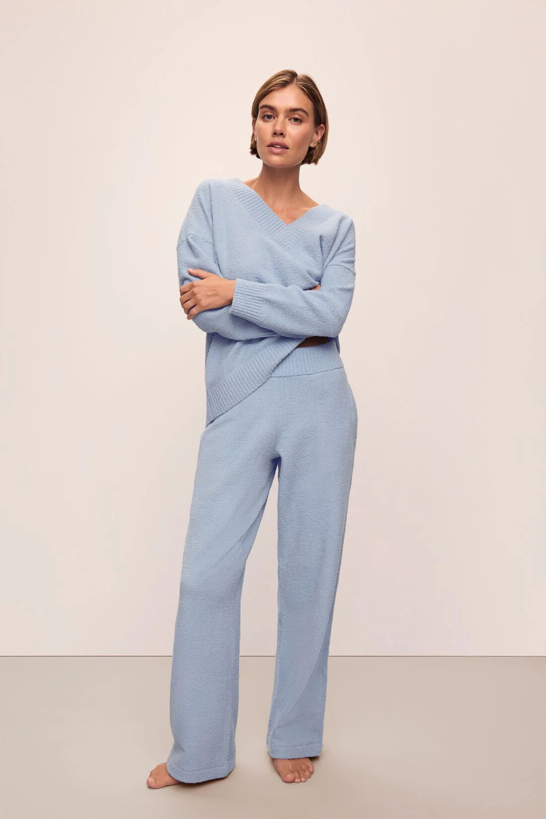 Recycled Boucle Relaxed Fit Pant | Eberjey