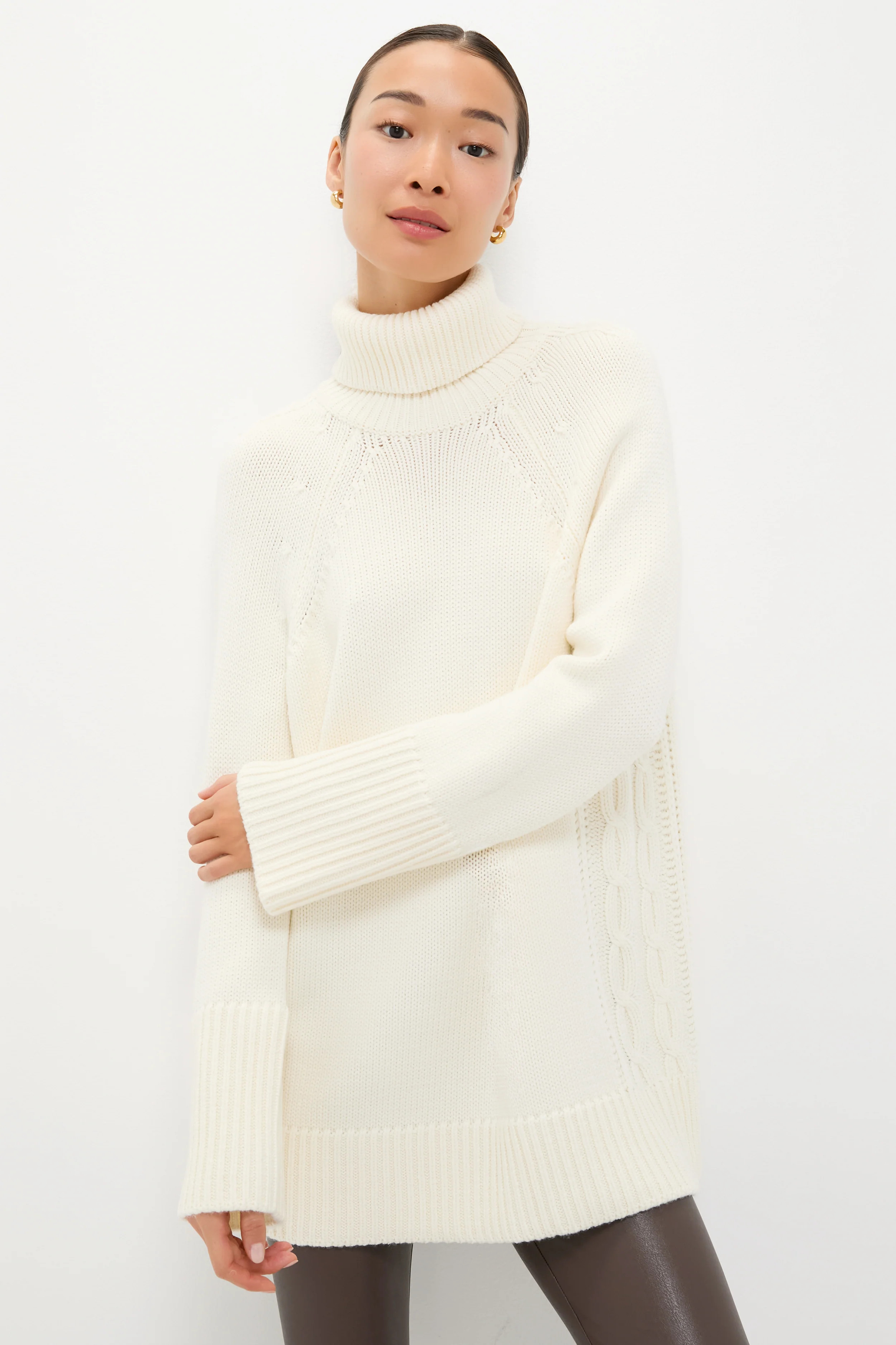 Ivory Louisa Turtleneck Sweater | Tuckernuck (US)