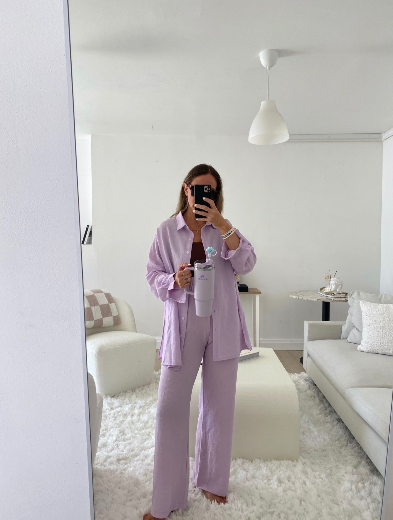 Matching with my Stanley cup 💜💜💜 linked the exact Amazon matching set 

#LTKU #LTKsalealert #LTKstyletip