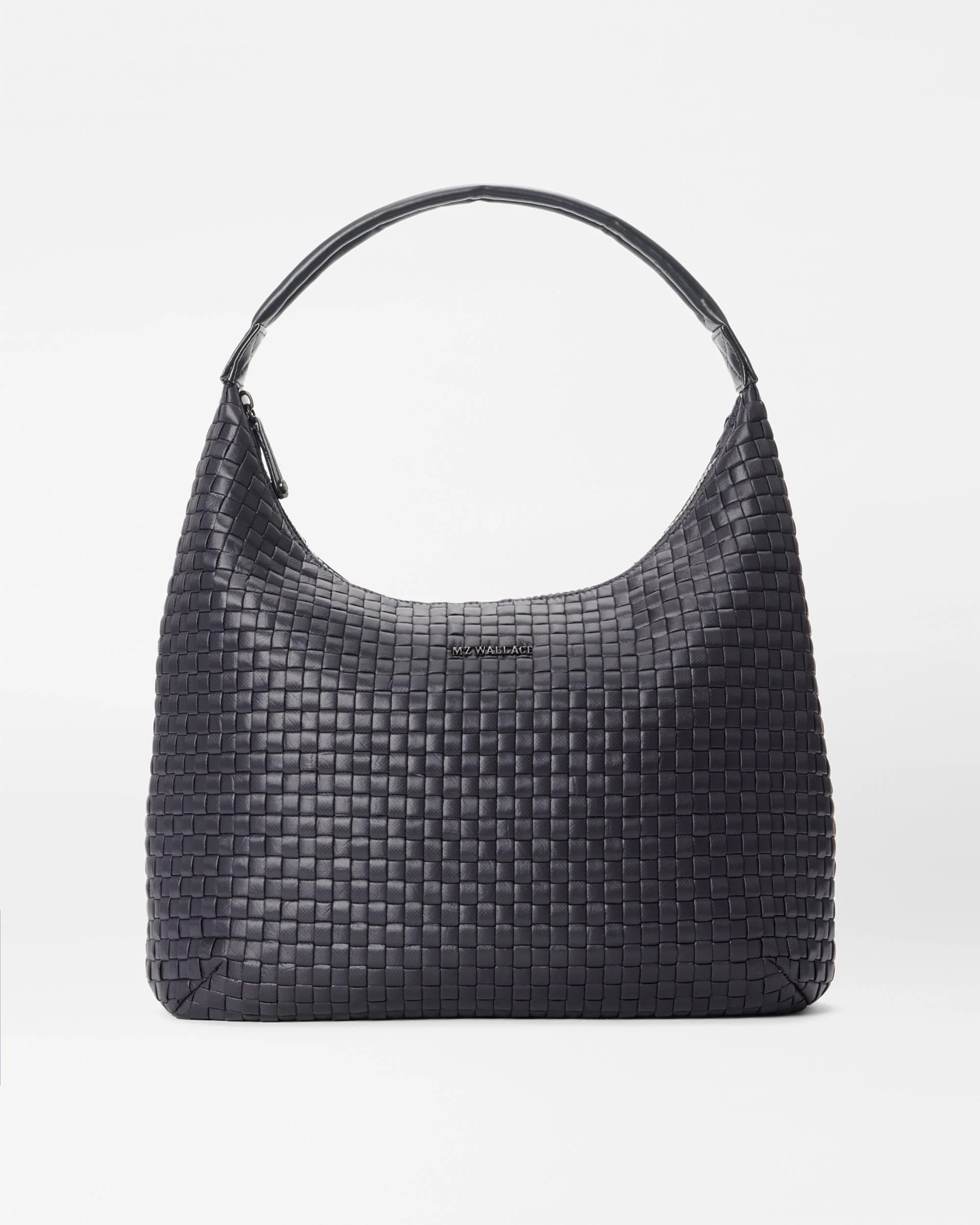 MZ Wallace Black Large Woven Shoulder Bag | MZ Wallace | MZ Wallace