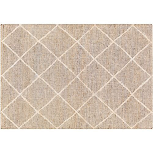 Natalie Jute Rug - Ivory/Taupe - Beige - Beige | Floor Covering, Carpet, Mat, Area Rug - 2'x3' | One Kings Lane