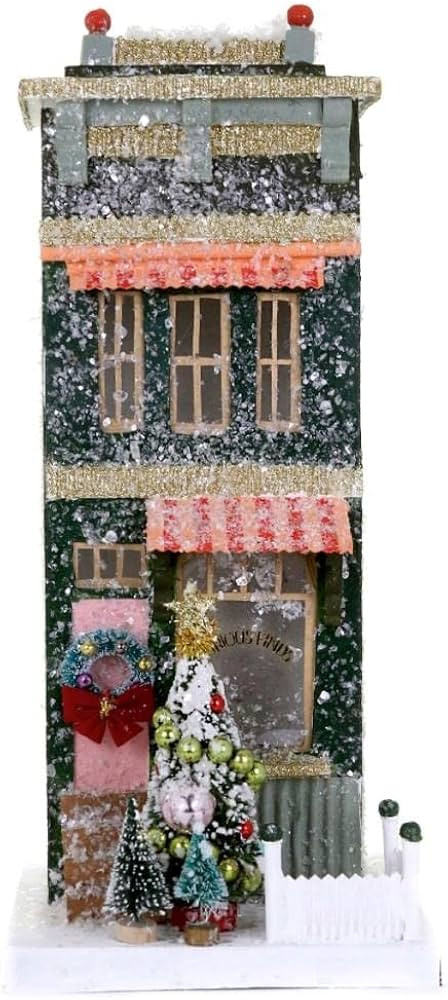 Cody Foster & Co Antique Shop Hunter Green Christmas Village House Shoppe | Amazon (US)