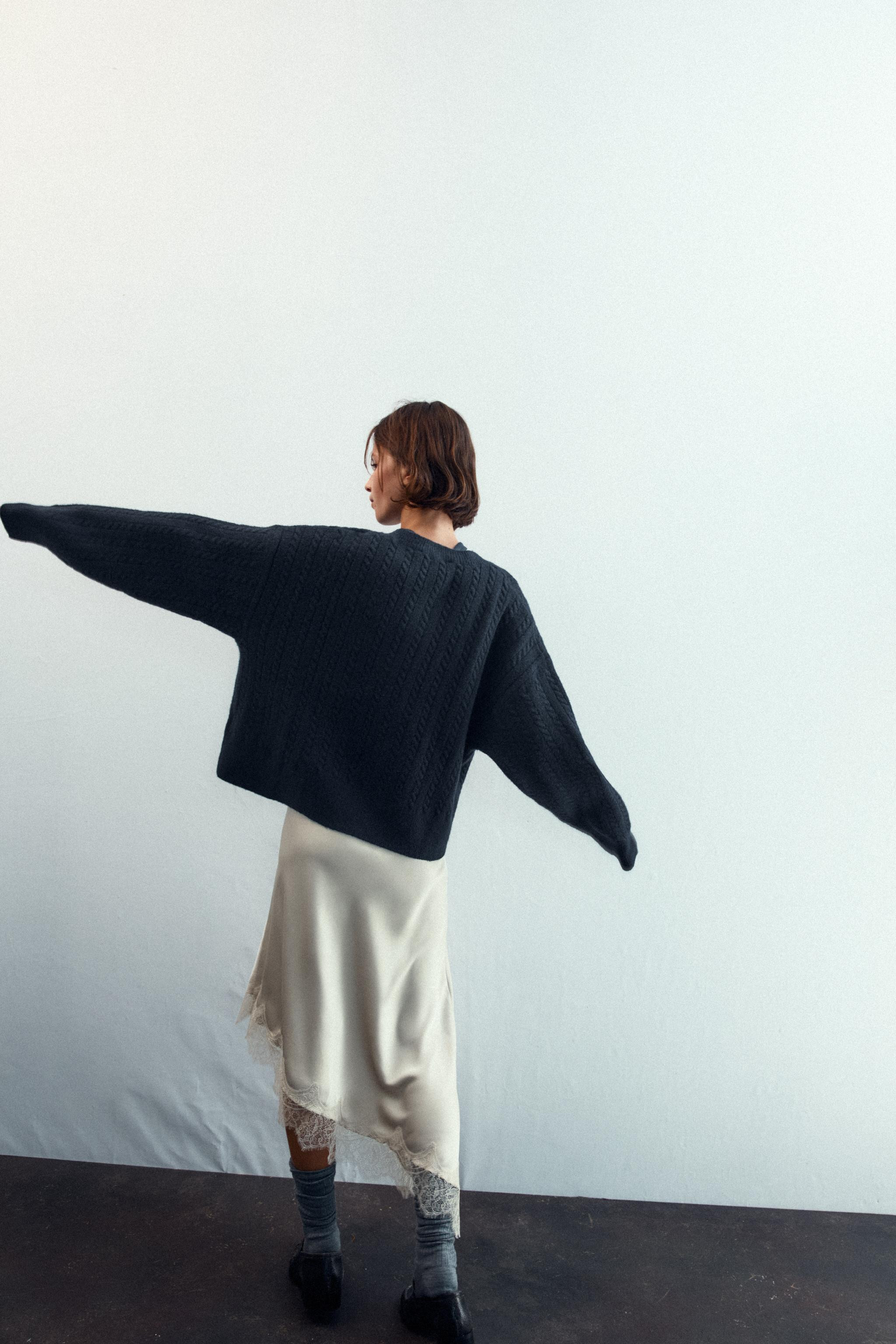 CABLE KNIT SWEATER | Zara US