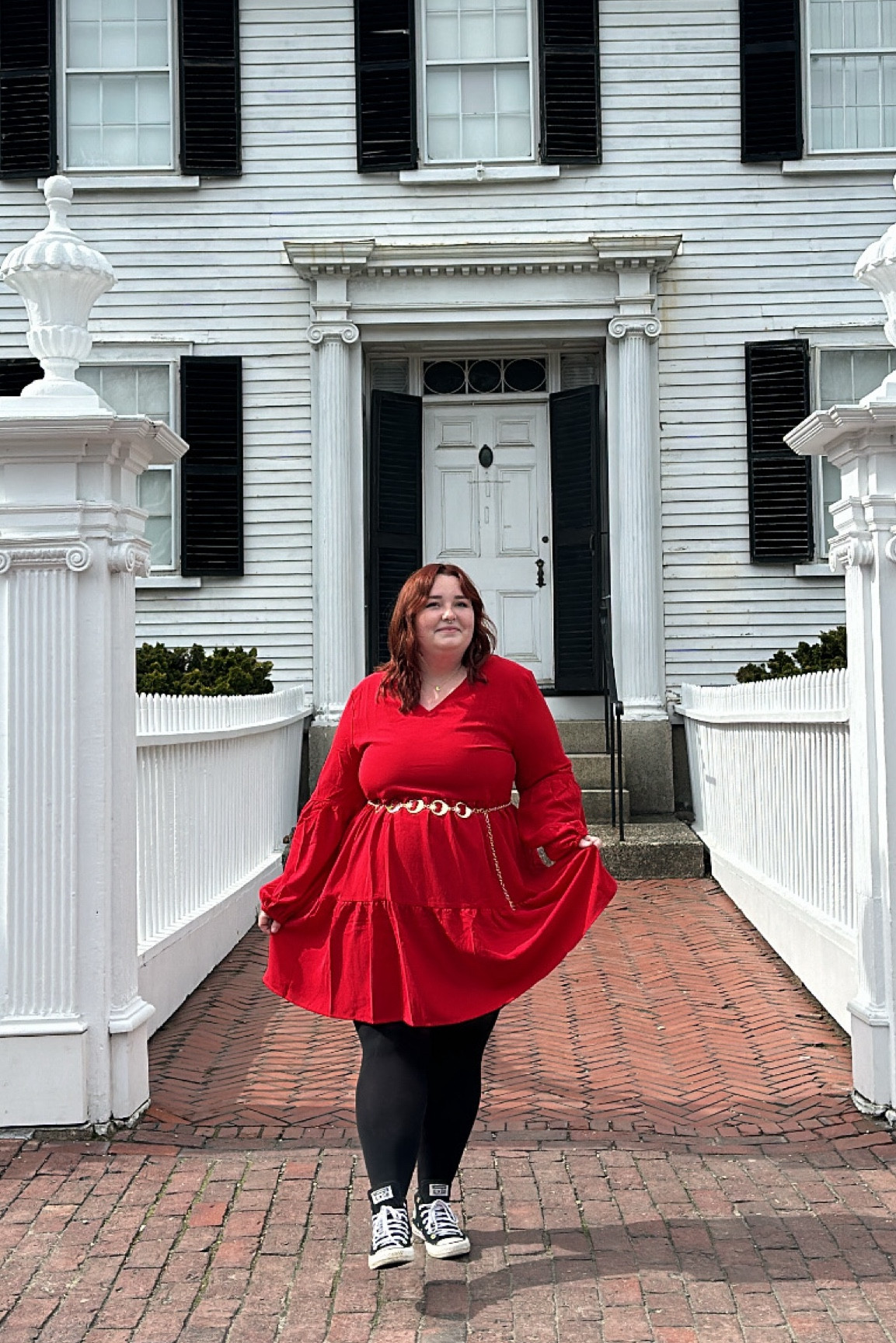 Dani Dennison vibes in front of the Ropes Mansion 🌞 this outfit is the perfect spooky, Hocus Pocus look without wearing a costume. Truly Dani inspired! 

#LTKstyletip #LTKtravel #LTKmidsize