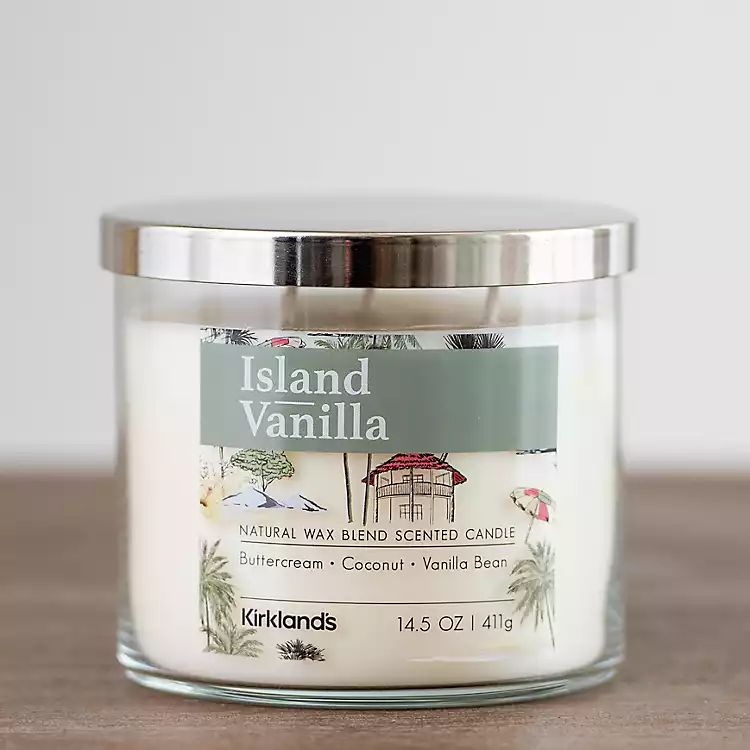 Island Vanilla Triple Wick Jar Candle | Kirkland's Home