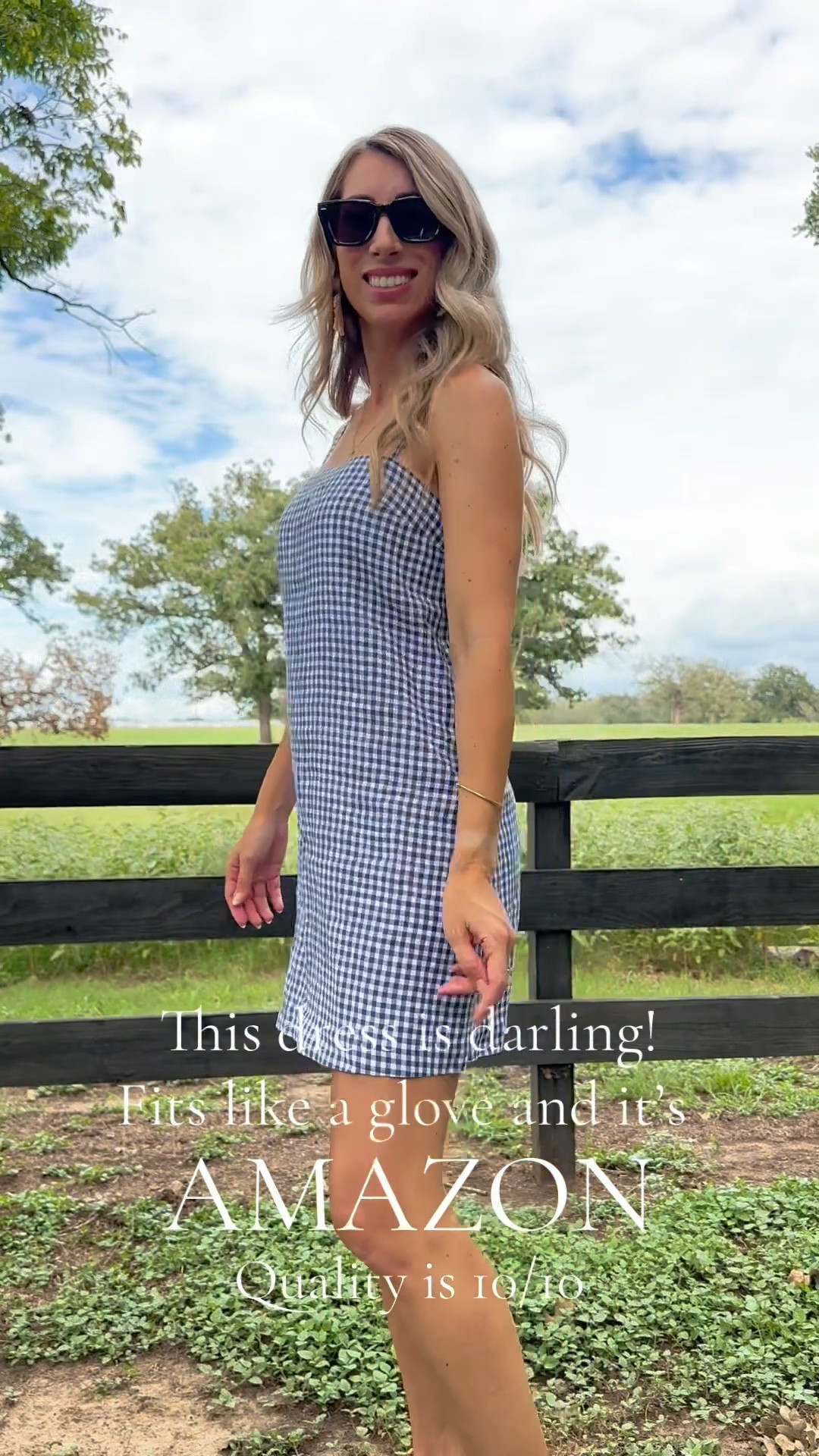 This Amazon dress is 10/10! The fit and quality I can’t believe it’s Amazon! Tts- wearing XS. Would be perfect with a sweater draped over the shoulder too! Brunch dress, Amazon dress, summer dress, summer vacation outfit, New England summer. Callie Glass. Glassalwaysfull 

#LTKSeasonal #LTKFindsUnder50 #LTKFindsUnder100