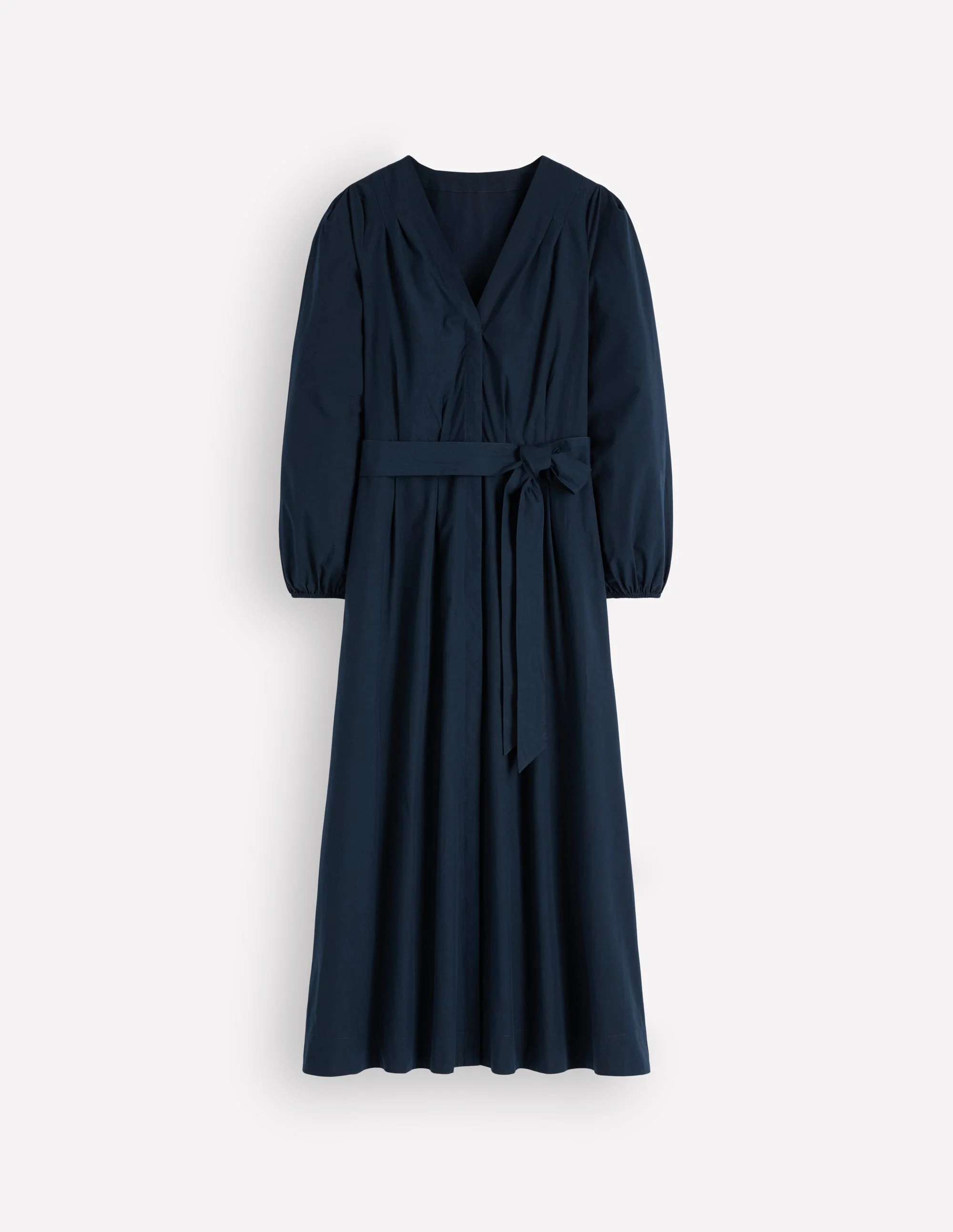 Nicola Cotton Midi Dress-Navy | Boden UK