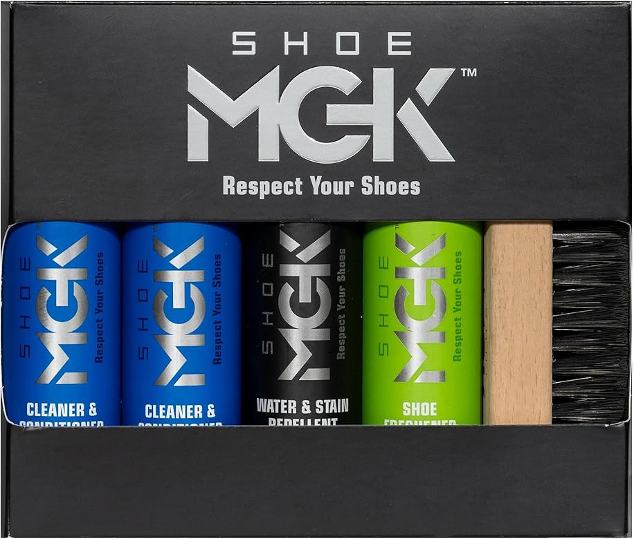 Shoe MGK Complete Kit: Shoe Cleaner, Shoe Care, Water & Stain Protection - Revitalize, Shield, an... | Amazon (US)