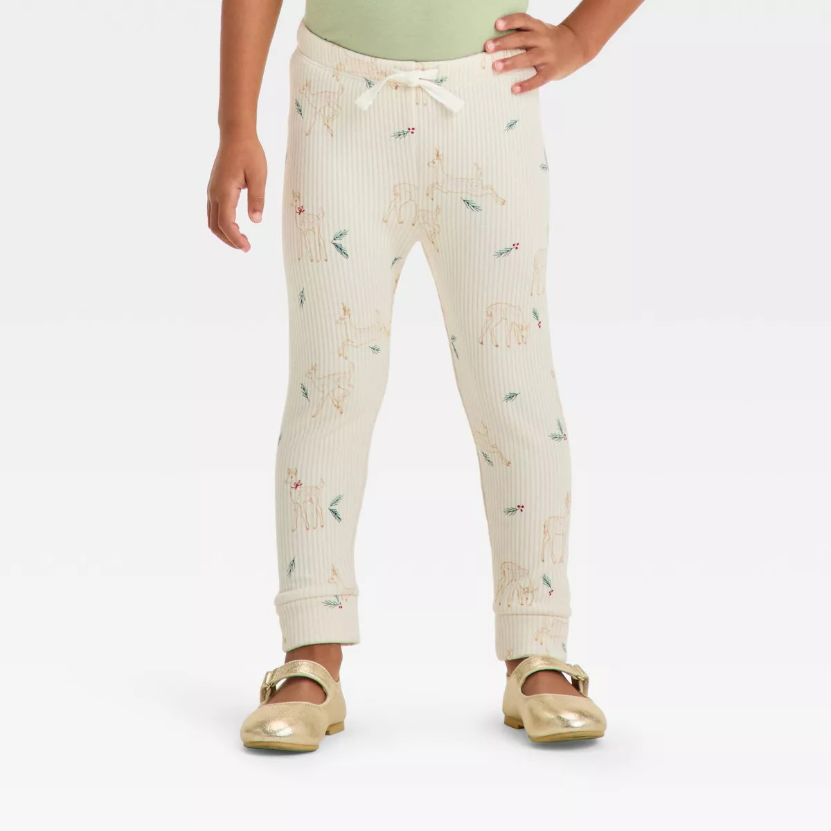 Toddler Girls' Christmas Ribbed Leggings - Cat & Jack™ | Target