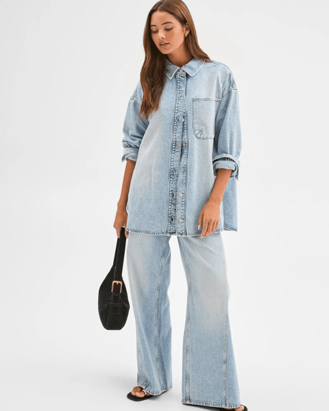 Lily Loves Denim Oversized Shirt | Target AU