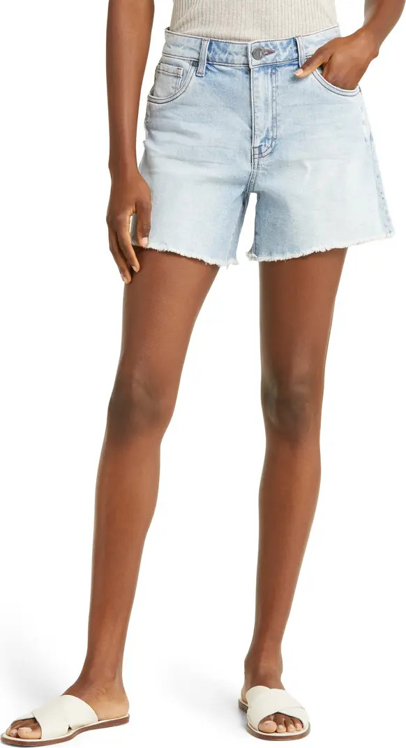 Jane Fray Hem High Waist Denim Shorts | Nordstrom