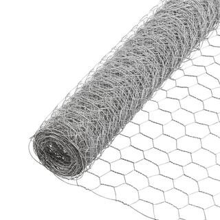 1 in. Mesh 3 ft. x 25 ft. 20-Gauge Galvanized Steel Poultry Netting | The Home Depot