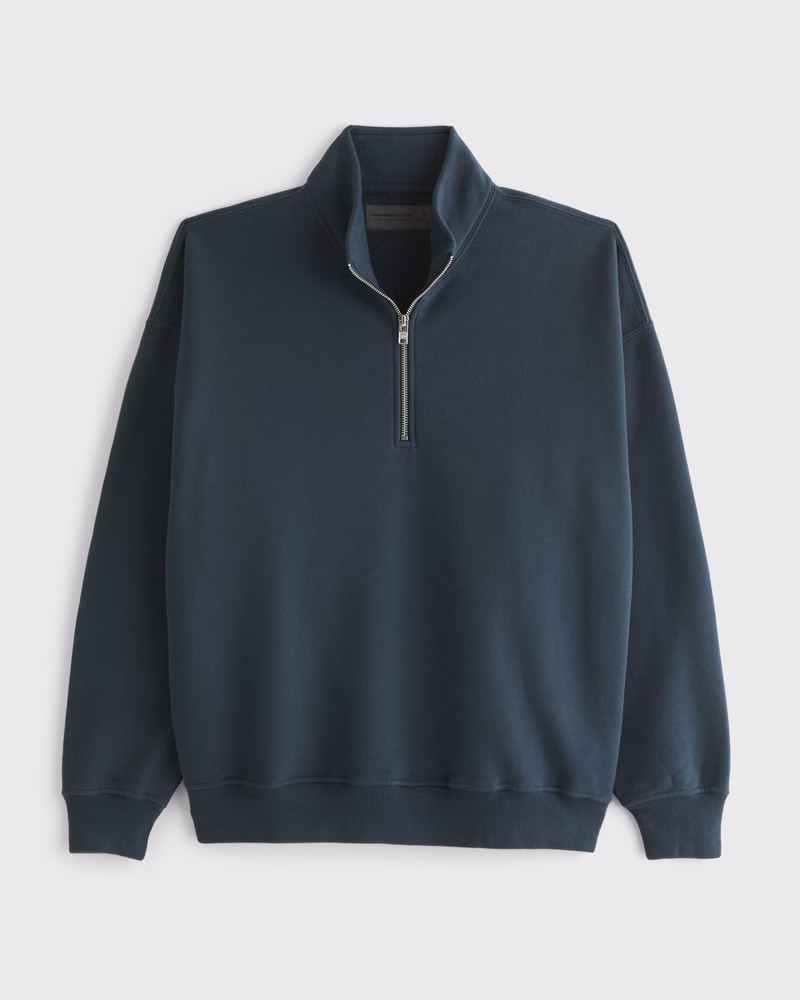 Essential Half-Zip Sweatshirt | Abercrombie & Fitch (US)
