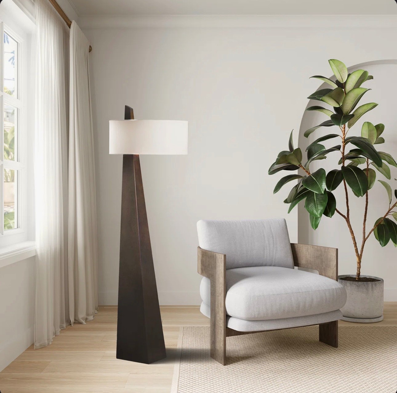 Modern floor lamp for any room. Instantly gives a modern, designed look to a space
@Wayfair 


#LTKHome #LTKdayinmylife #LTKSaleAlert