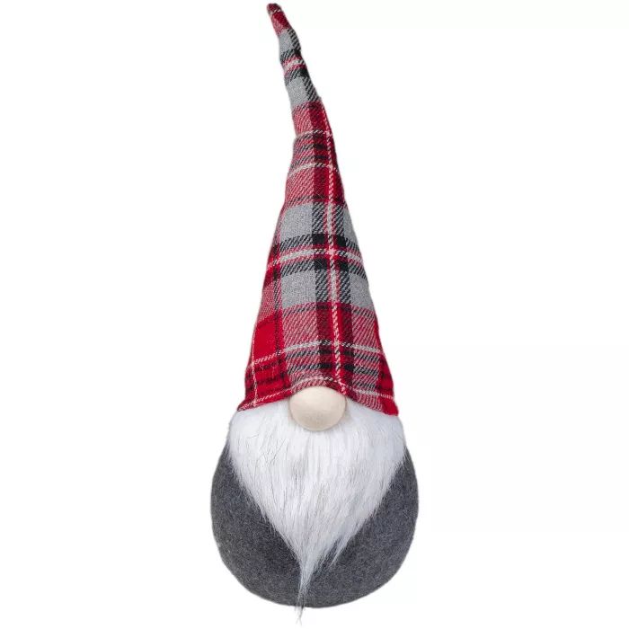 Northlight 19" Gray, Red, and White Chubby Gnome Christmas Decoration | Target