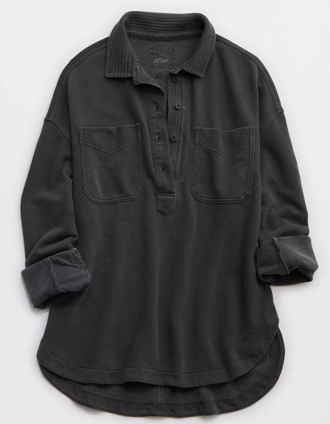Aerie Popover Polo Sweatshirt | American Eagle Outfitters (US & CA)