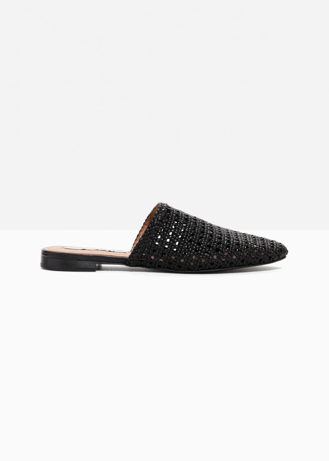 Braided Leather Slippers - Black - Shoes - & Other Stories US | & Other Stories (EU + UK)